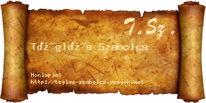 Téglás Szabolcs névjegykártya